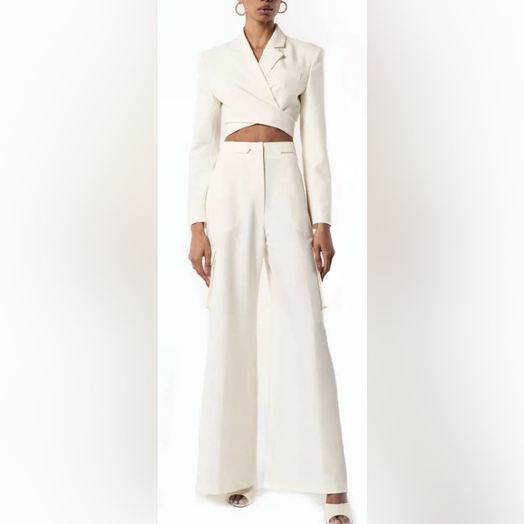 NWT Ronny Kobo Zuna Jacket in Ivory, Size Small, MSRP $378 - Picture 1 of 13